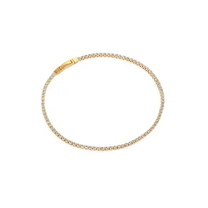 Ellera Gold Plated Bracelet w. White Zirconias