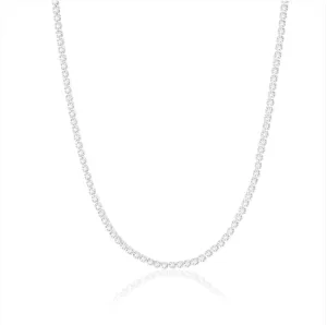Ellera Grande Silver Necklace w. Zirconias