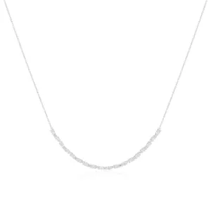 Ellera Ovale Silver Necklace w. Zirconia