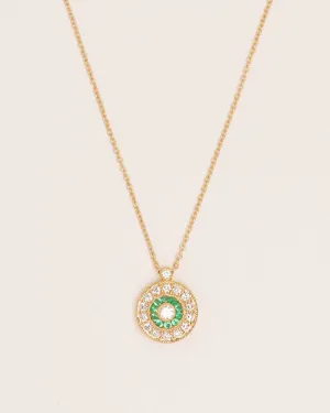 Emerald & Diamond Rosas 18K Gold Necklace