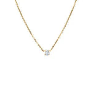 ES X RO Floating Diamond 18K Gold Necklace