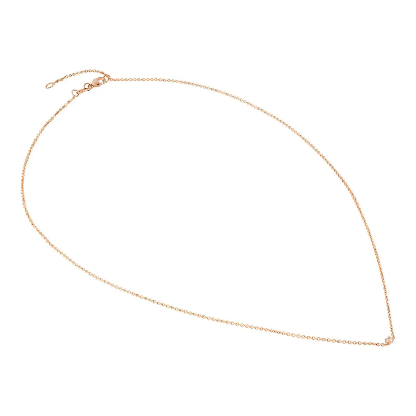 Essential Joy 18K Rosegold Necklace w. Sapphire
