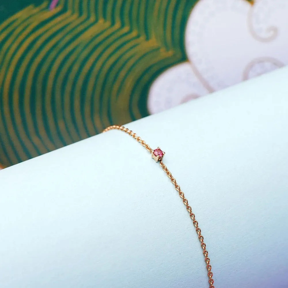 Essential Treat 18K Rosegold Bracelet w. Sapphires