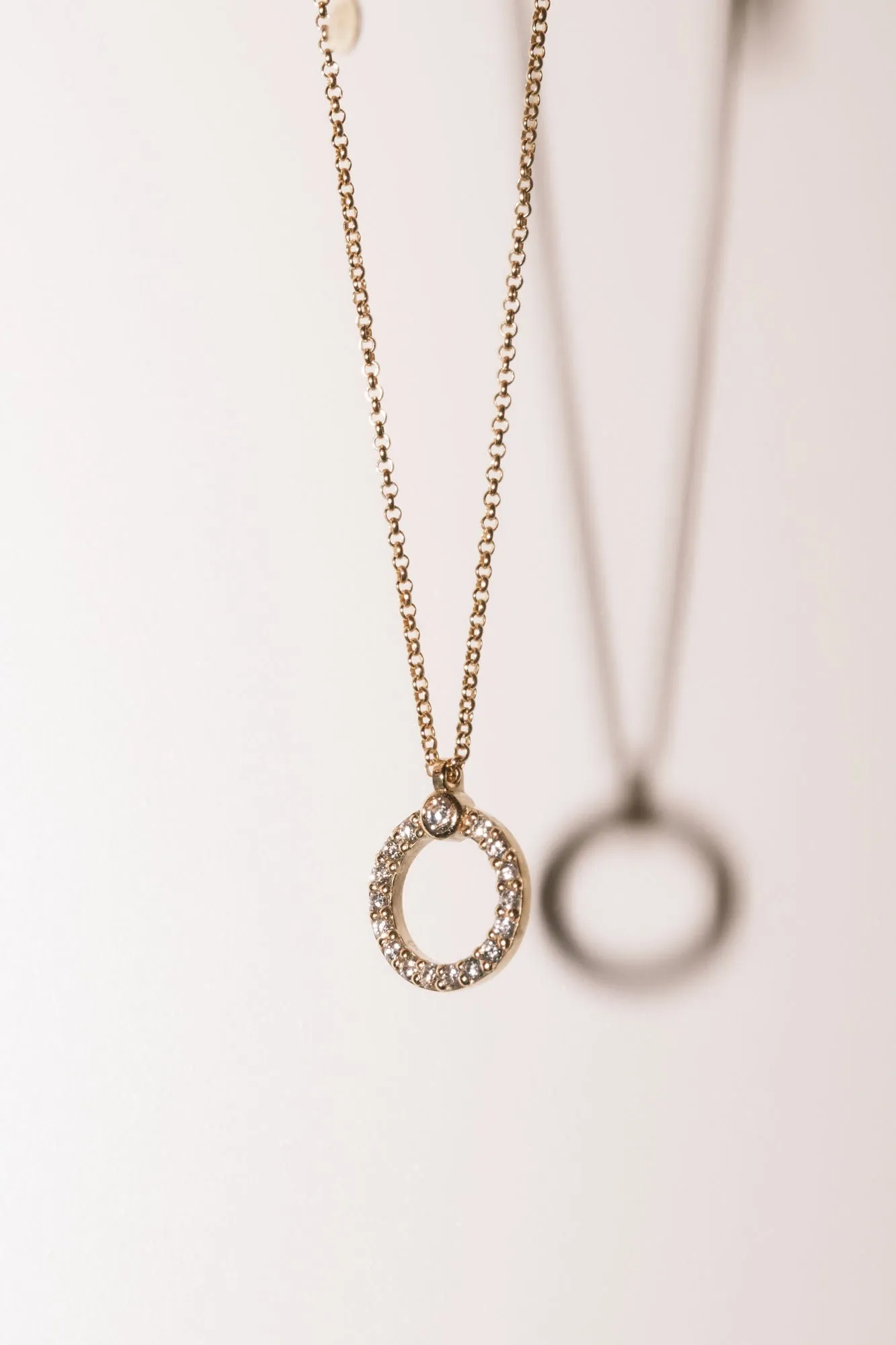 Eternal Circle 18K Gold Diamond Necklace