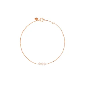 Fairy Lights 18K Rose Gold Bracelet w. Diamonds