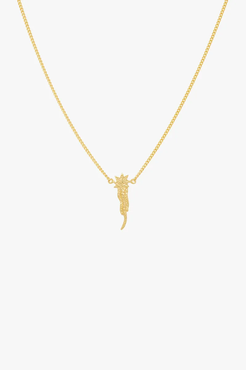 Falling star necklace gold plated Wildthings Collectables