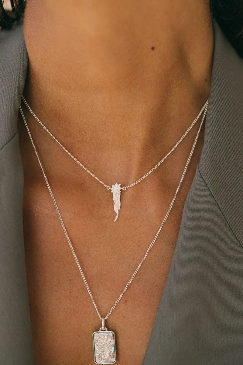 Falling star necklace silver Wildthings Collectables