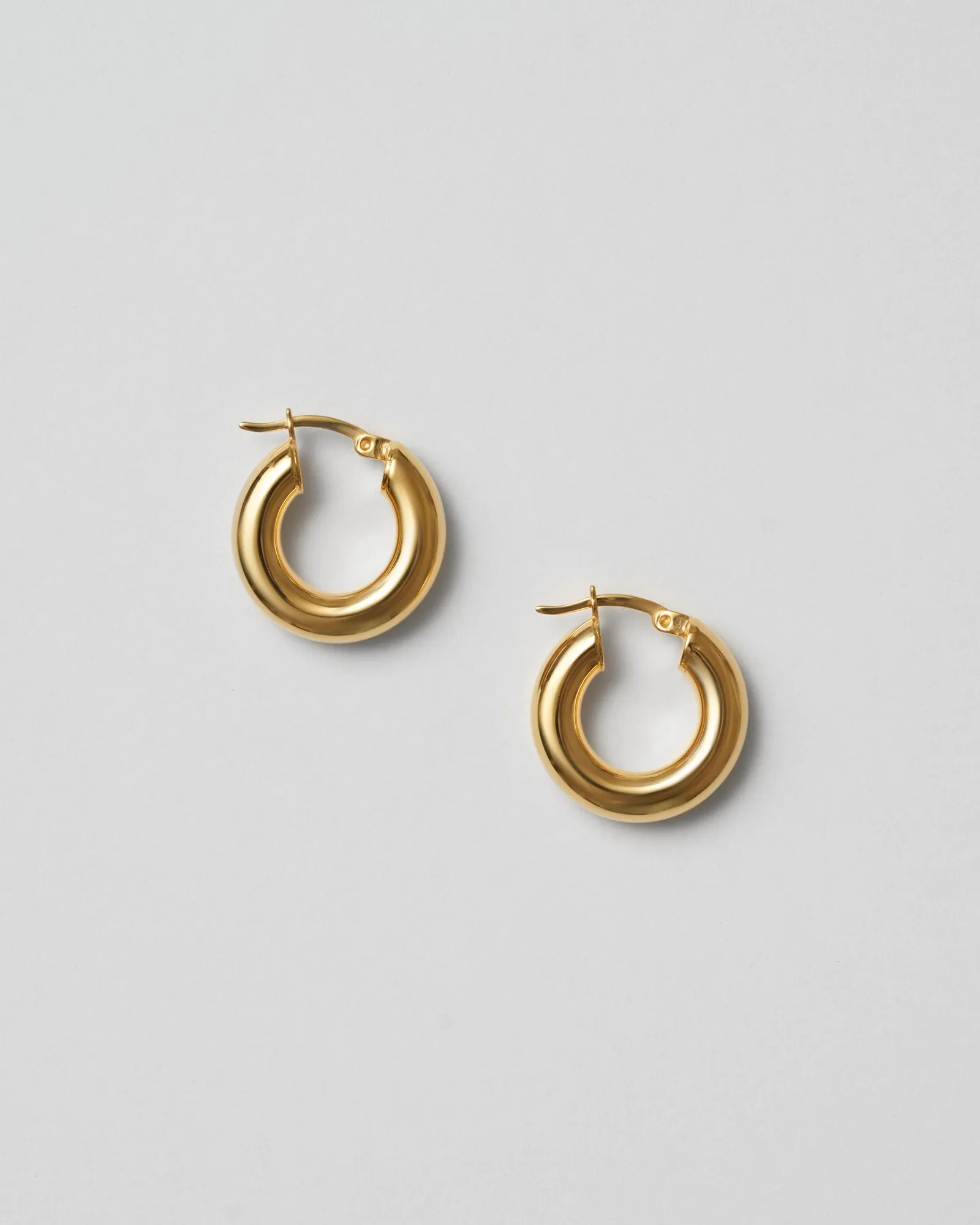 Fat Gold Plated Hoops