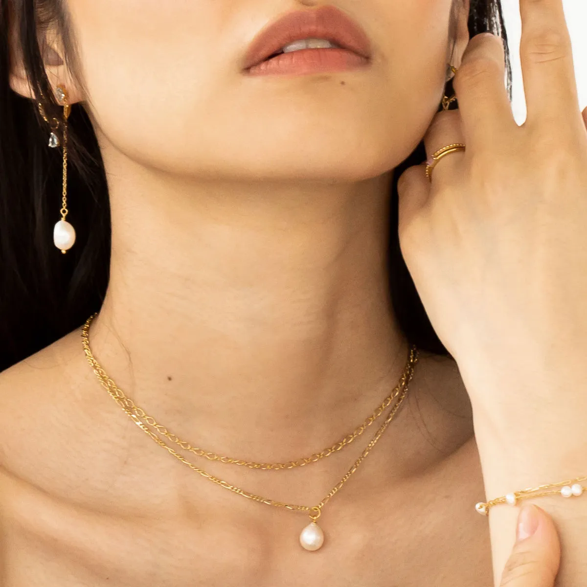 Figaro chain 18K Gold Plated Necklace