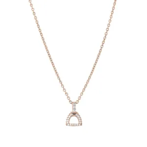 Fiontini 18K Rosegold Pendant w. 36 Diamonds