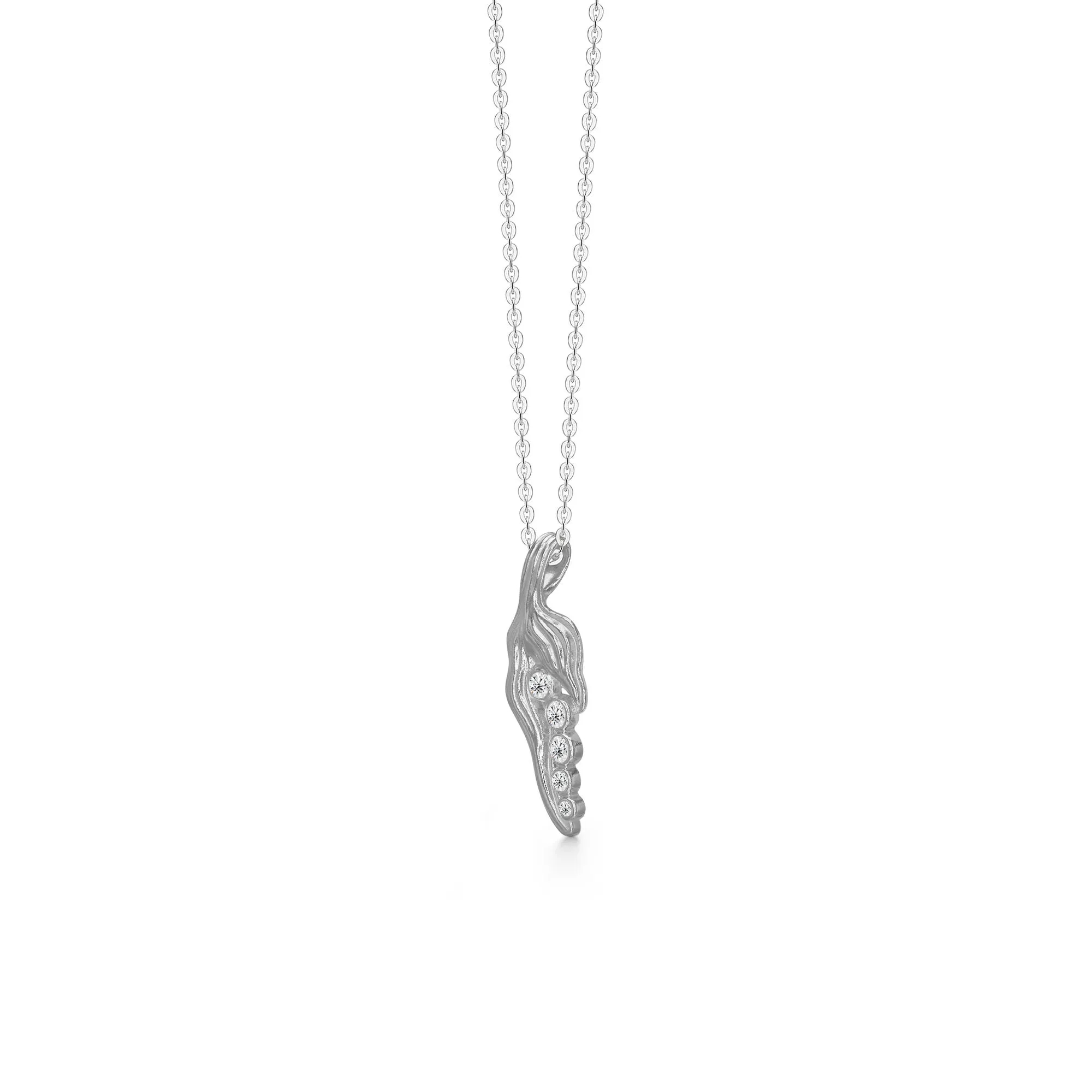Five Peas In A Pod Silver Necklace