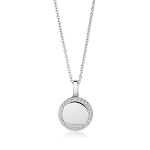 Follina Silver Necklace w. White Zirconias