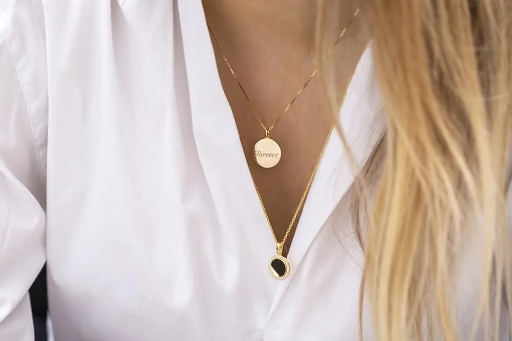 Follina Silver Necklace w. White Zirconias