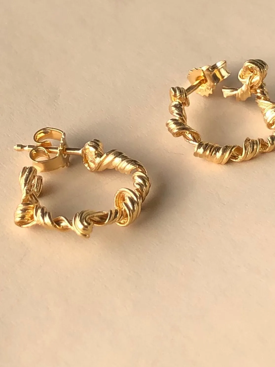Fouettés Petite 24K Gold Plated Hoops