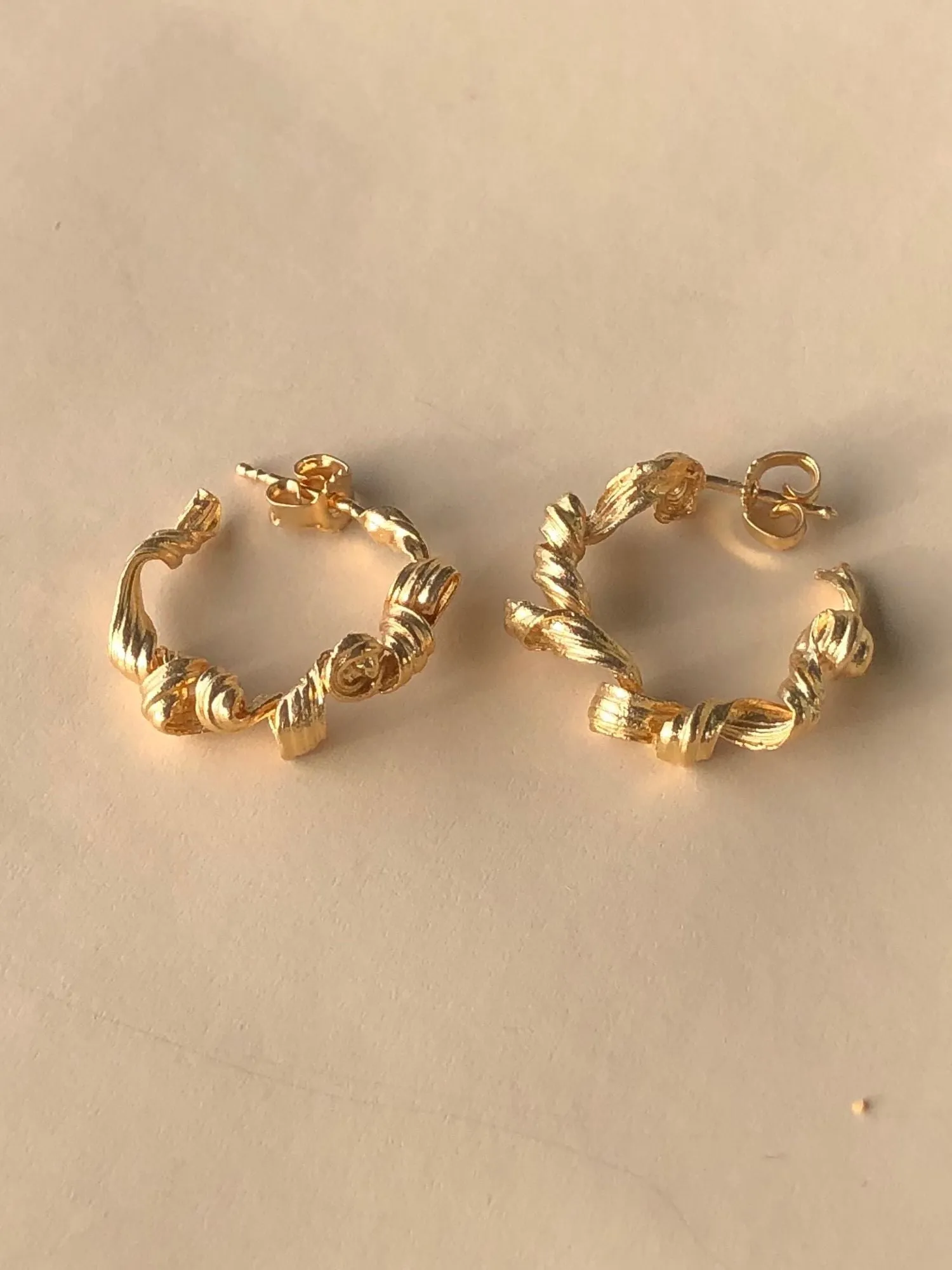 Fouettés Petite 24K Gold Plated Hoops