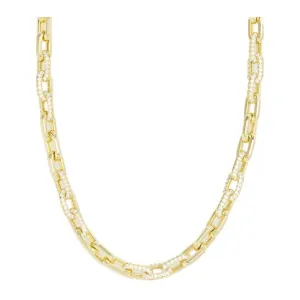Frankie Pave Diamondette Gold Necklace