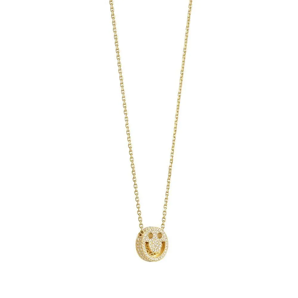 FRIENDS Happy Diamond Chain 18K Gold Necklace w. Diamond