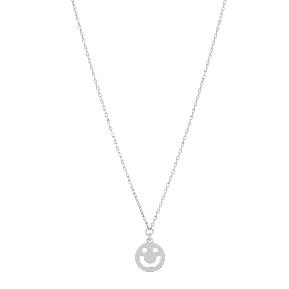 FRIENDS Happy Mini 18K Gold Plated or Silver Necklace