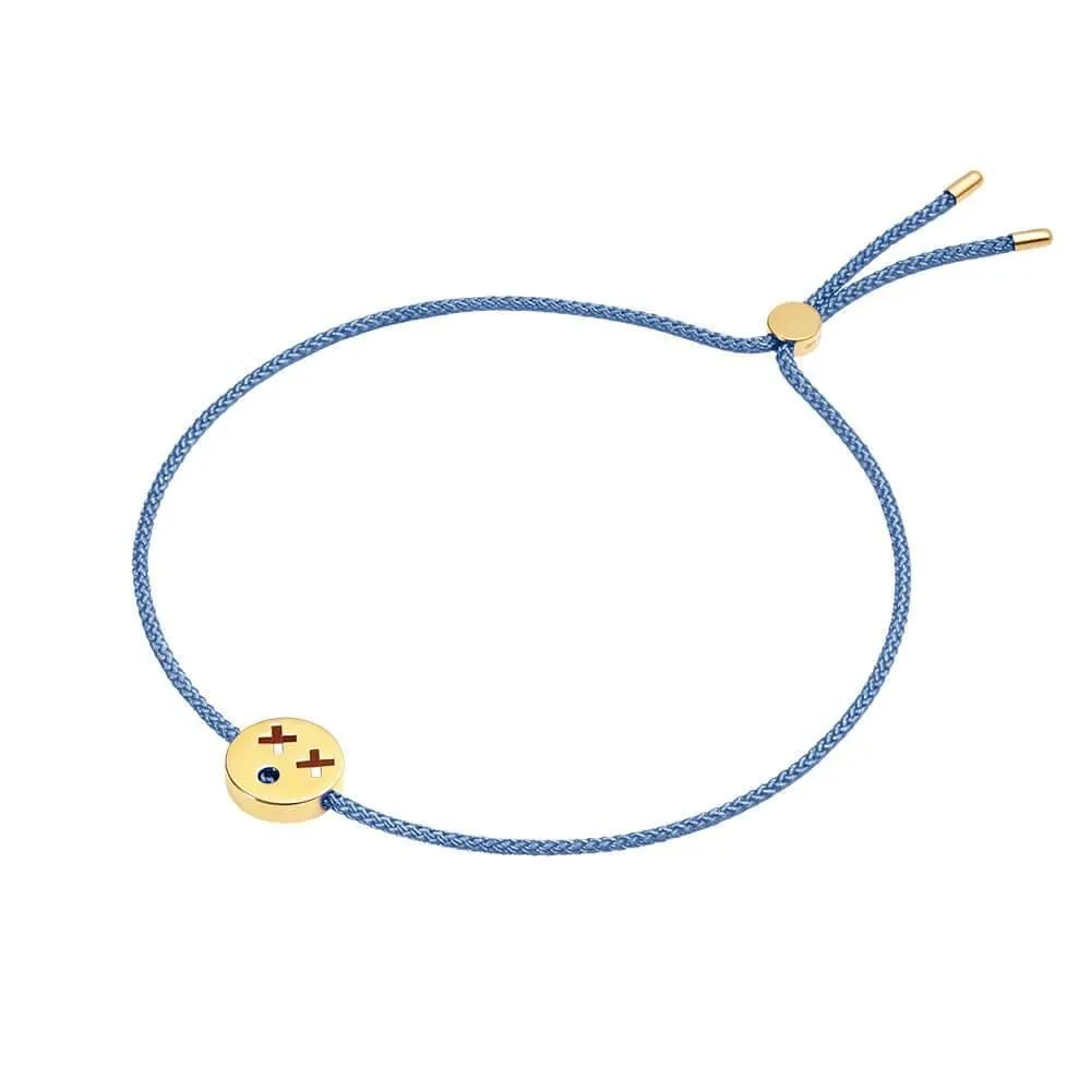 FRIENDS Quirky / Purple 18K Gold Plated Bracelet