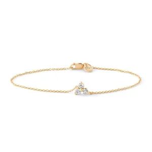 Fryd 18K Gold Bracelet w. Diamonds