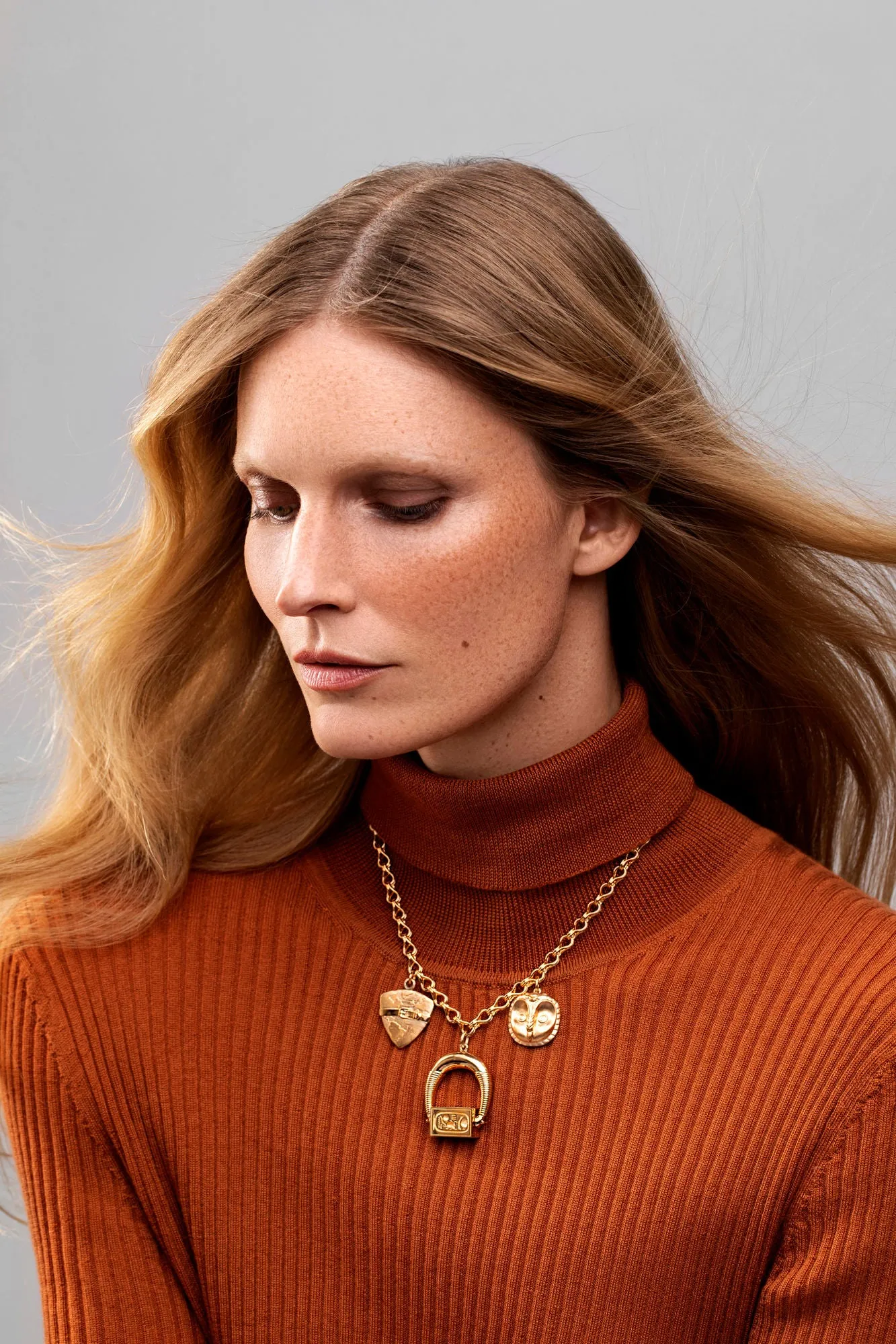 Futura Jewelry | Amulet 18K Gold Necklace