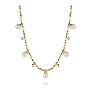 Gabriel 14K Yellow Gold Bujukan Bead & Pearl Necklace
