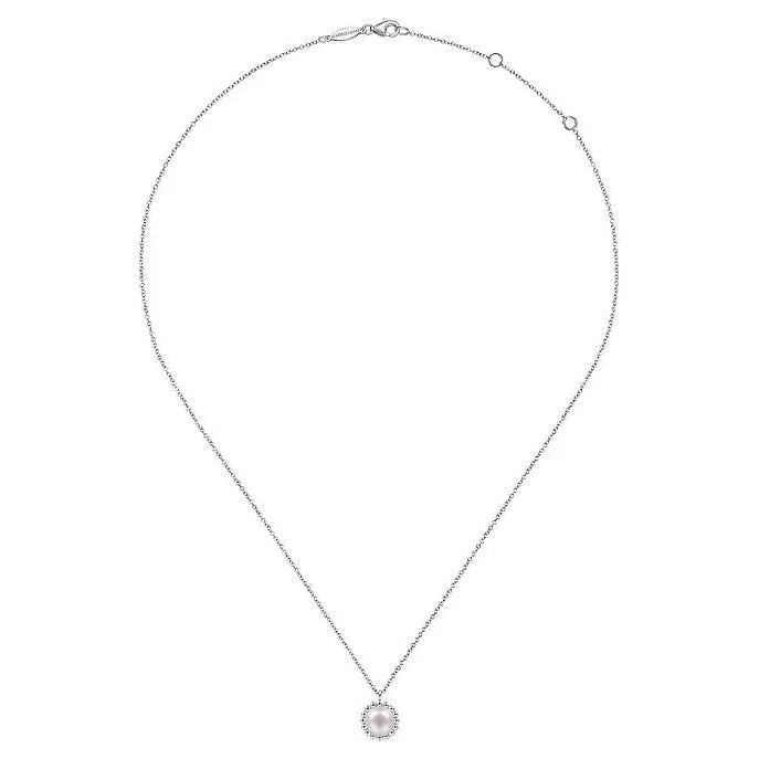 Gabriel Silver Bujukan Beaded Pearl Pendant Necklace