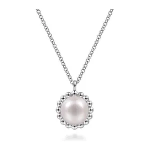 Gabriel Silver Bujukan Beaded Pearl Pendant Necklace