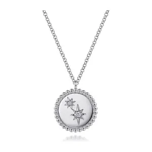 Gabriel Silver Bujukan Diamond Star Pendant Necklace