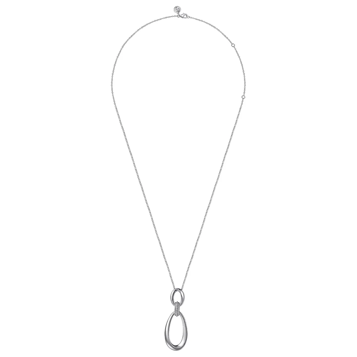 Gabriel Silver Bujukan Drop Pendant Necklace
