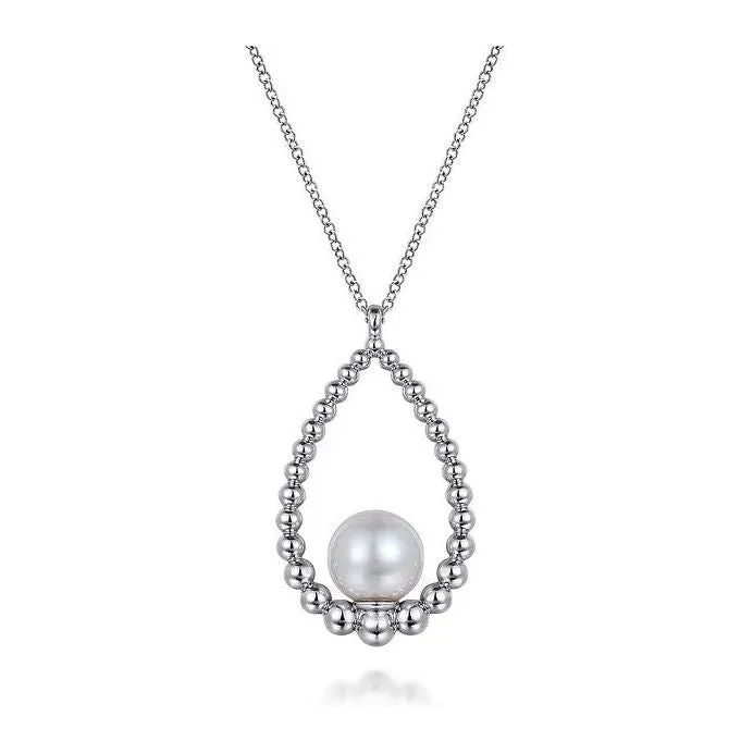Gabriel Silver Bujukan Pearl Pendant Necklace