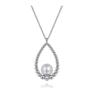 Gabriel Silver Bujukan Pearl Pendant Necklace