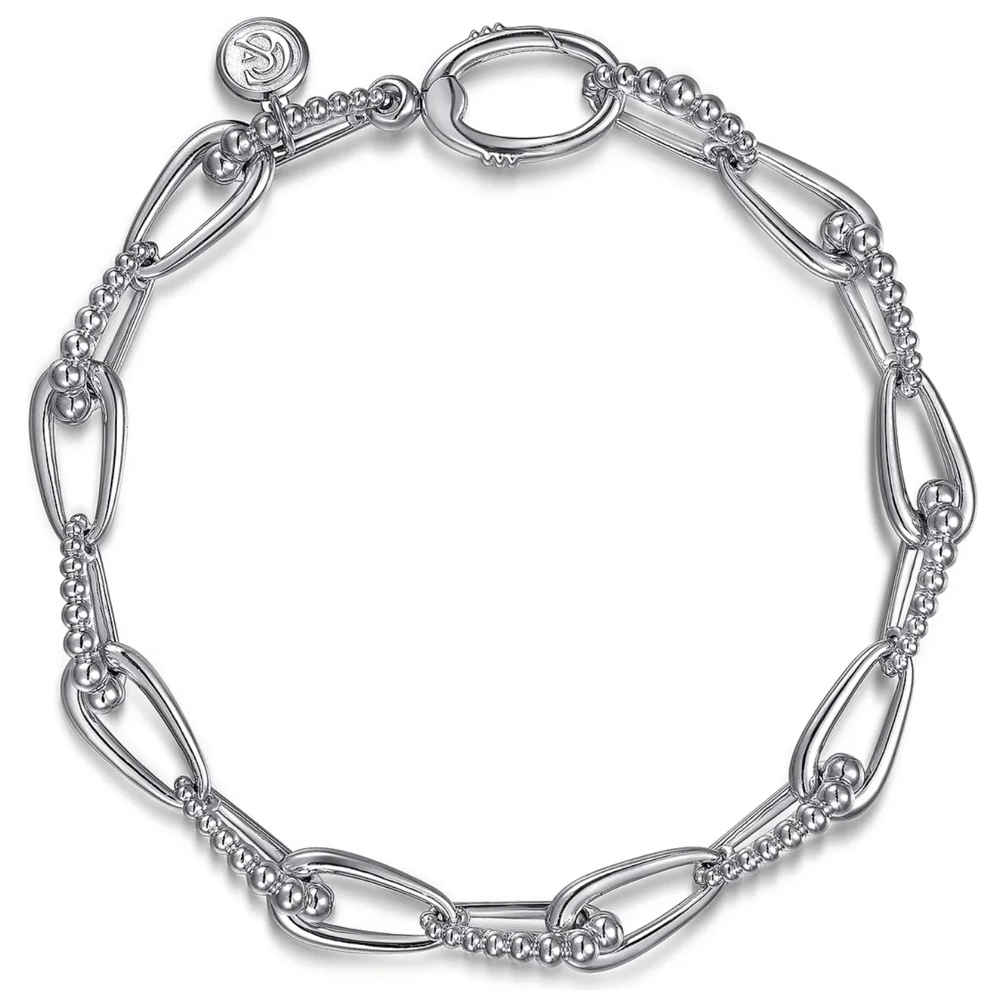 Gabriel Sterling Silver Bujukan Link Chain Bracelet