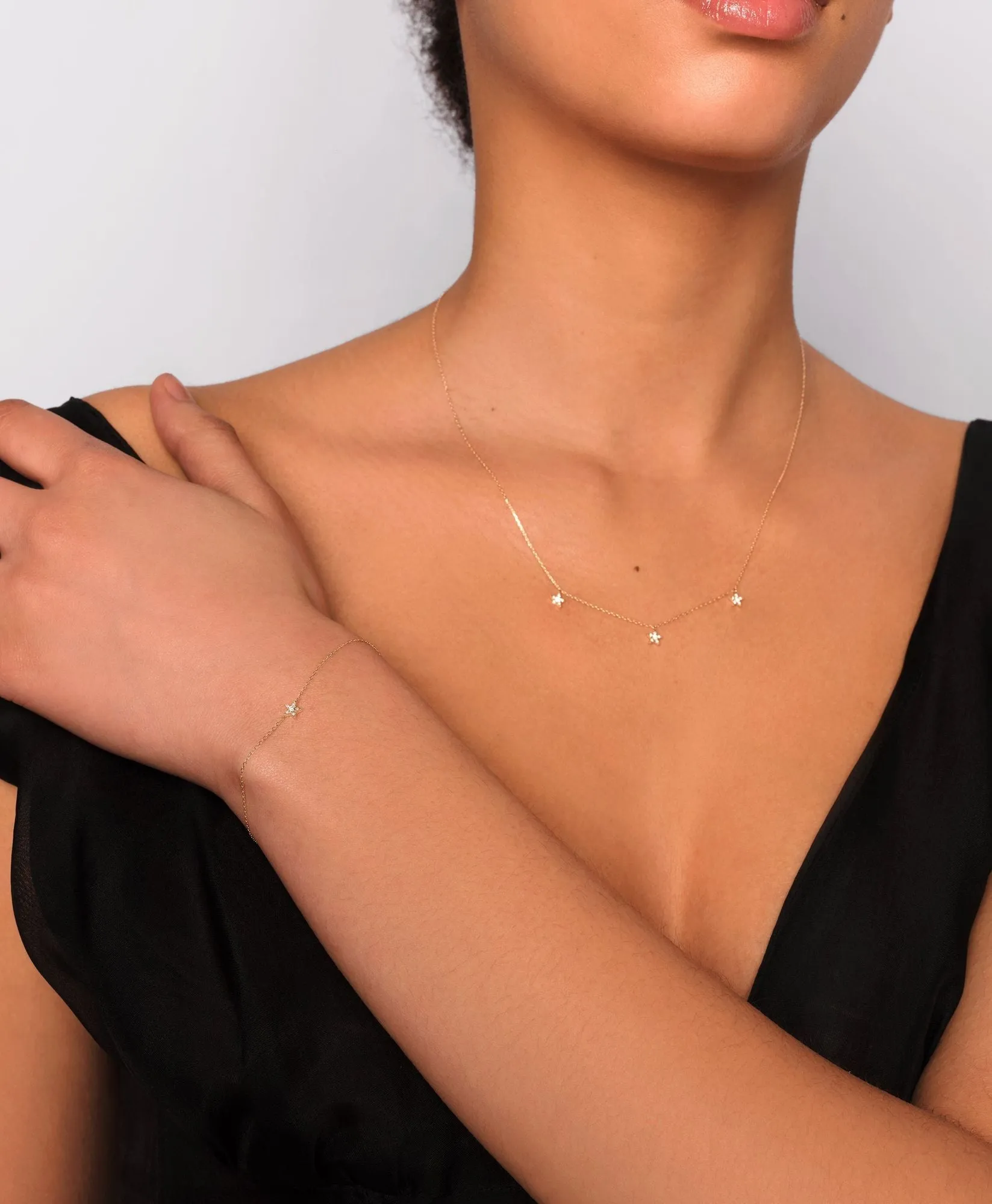 Gamma 14K Gold Bracelets w. Lab-Grown Diamond