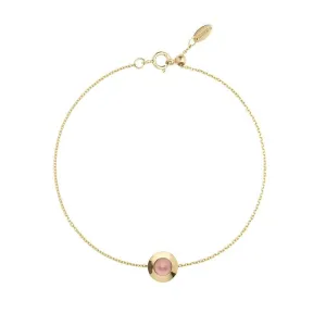 Gems of Cosmo 18K Gold Bracelet w. Rubellite