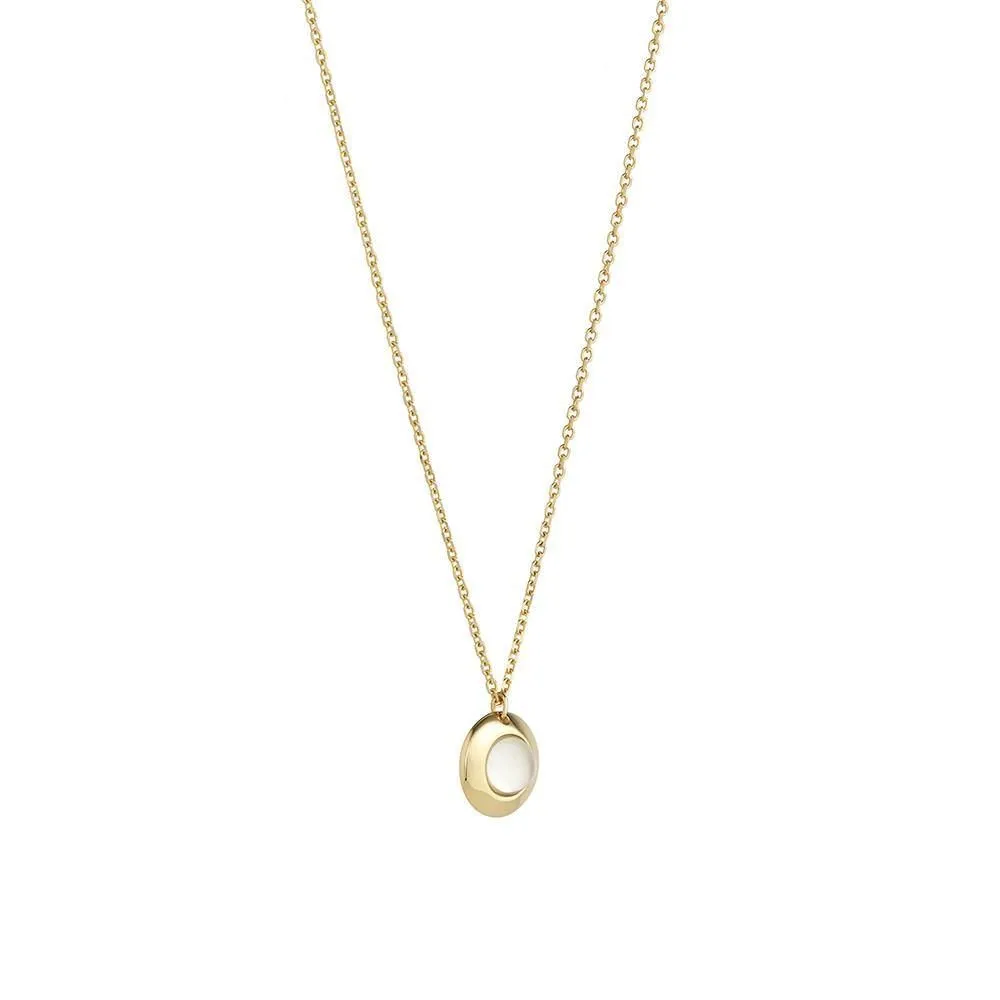 Gems of Cosmo 18K Gold Necklace w. Moonstone