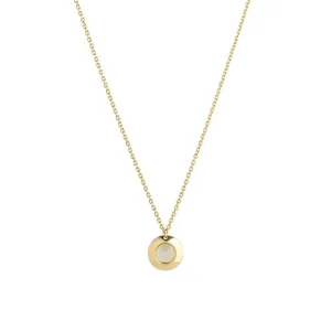 Gems of Cosmo 18K Gold Necklace w. Moonstone