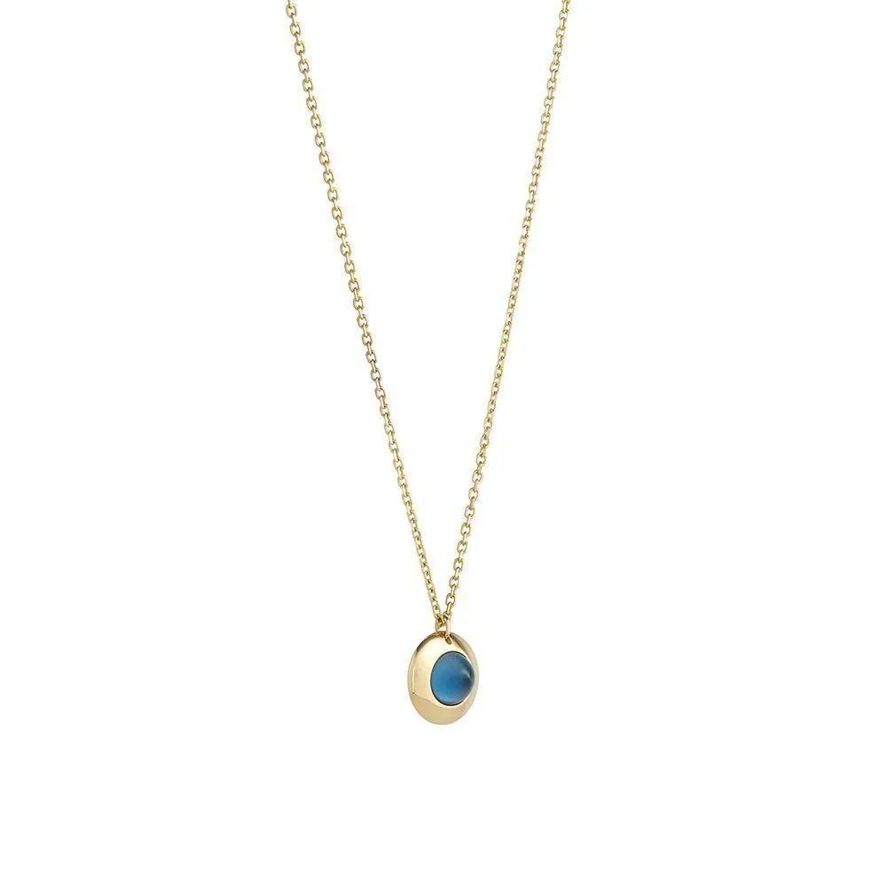 Gems of Cosmo 18K Gold Necklace w. Topaz