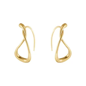 Georg Jensen Mercy 18ct Yellow Gold Small Hoop Earrings