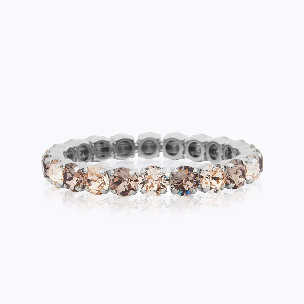 Gia Stud Bracelet / Greige   Silk Combo Caroline Svedbom