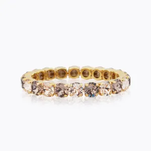 Gia Stud Bracelet / Greige   Silk Combo Caroline Svedbom