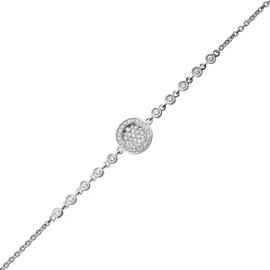 Globe Small 18K Gold, Rosegold or Whitegold Bracelet w. Diamonds