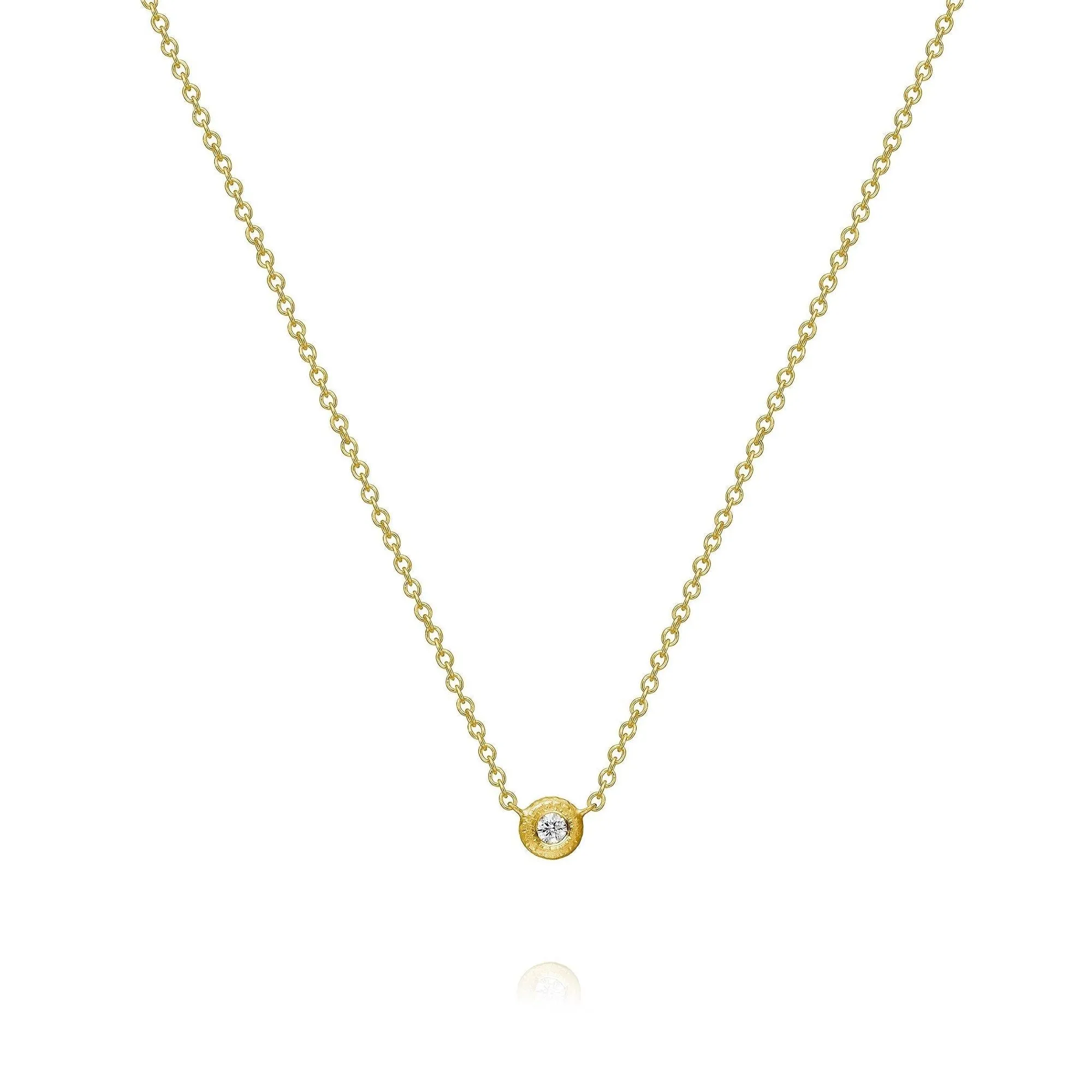 Glory 18K Gold Necklace w. Diamond