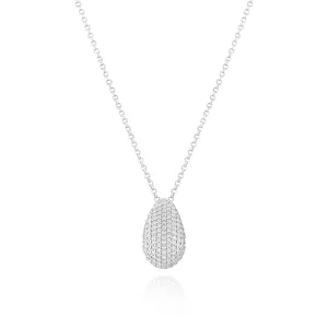 Goccia Altro Silver Necklace w. Zirconia