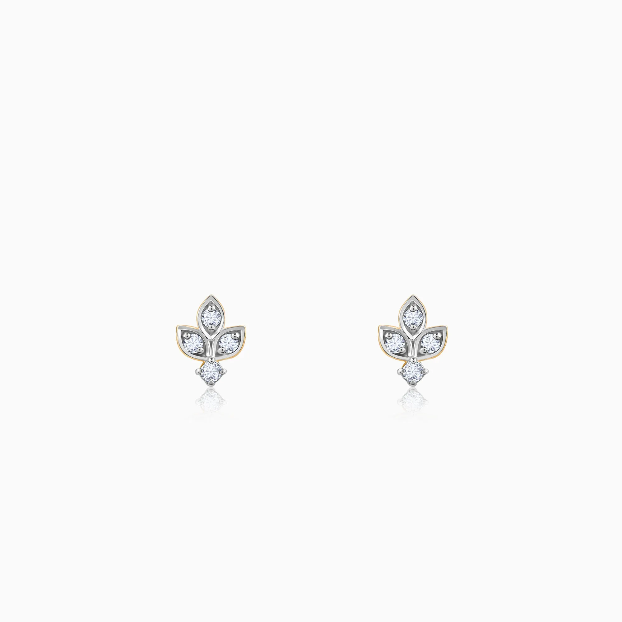 Gold Amber Radiance Diamond Studs Giva