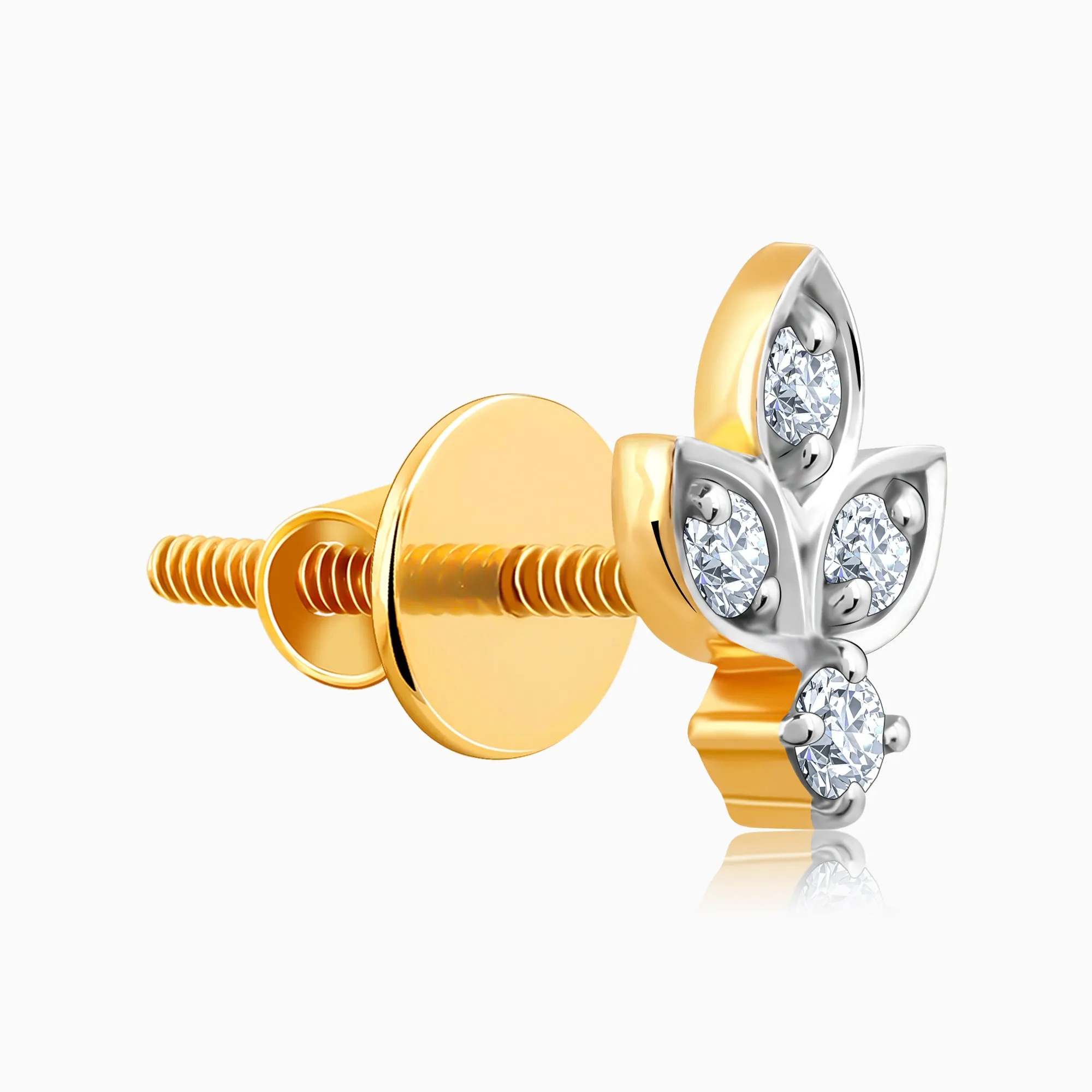 Gold Amber Radiance Diamond Studs Giva