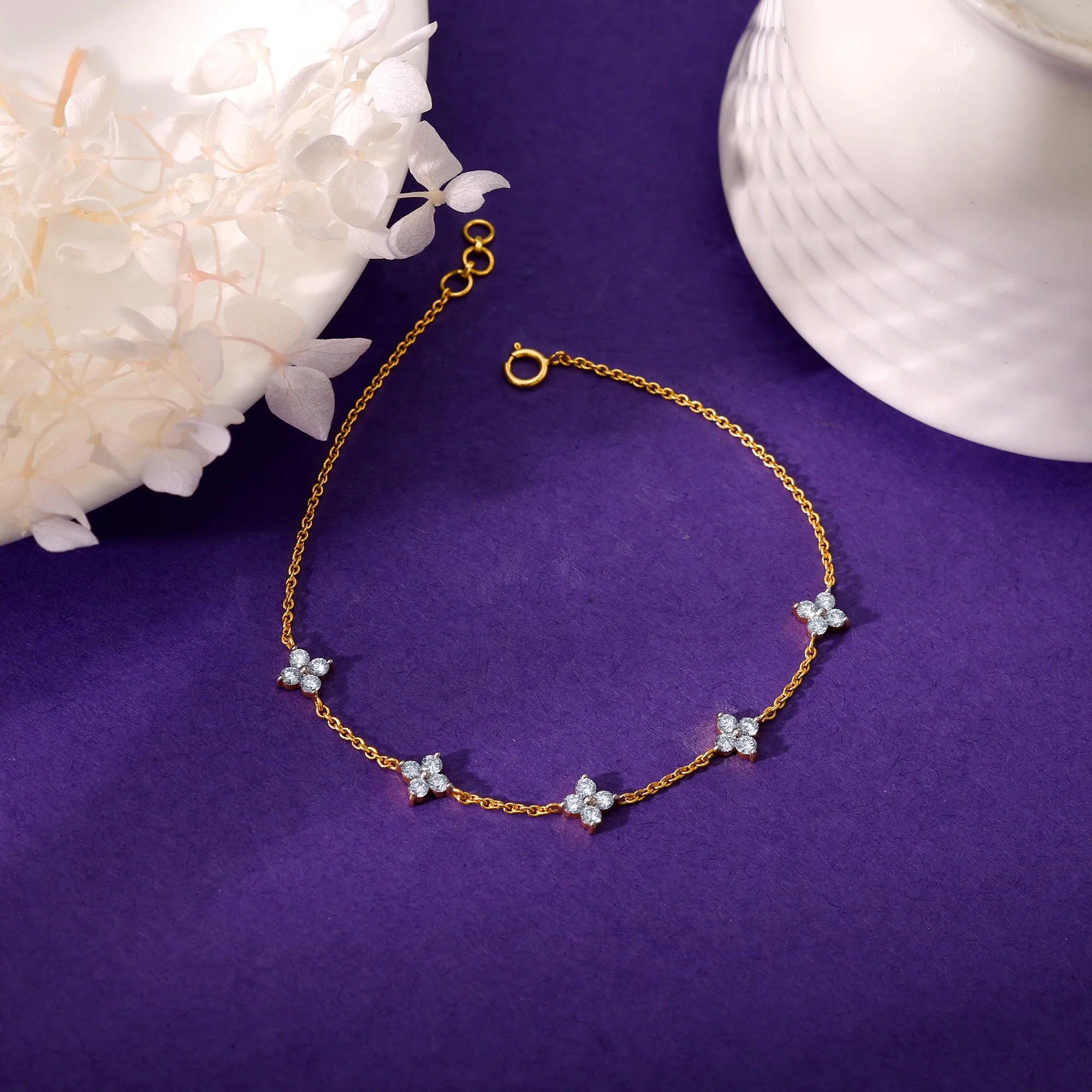 Gold Amorette Diamond Bracelet Giva