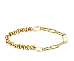 Gold Chain Link Bracelet