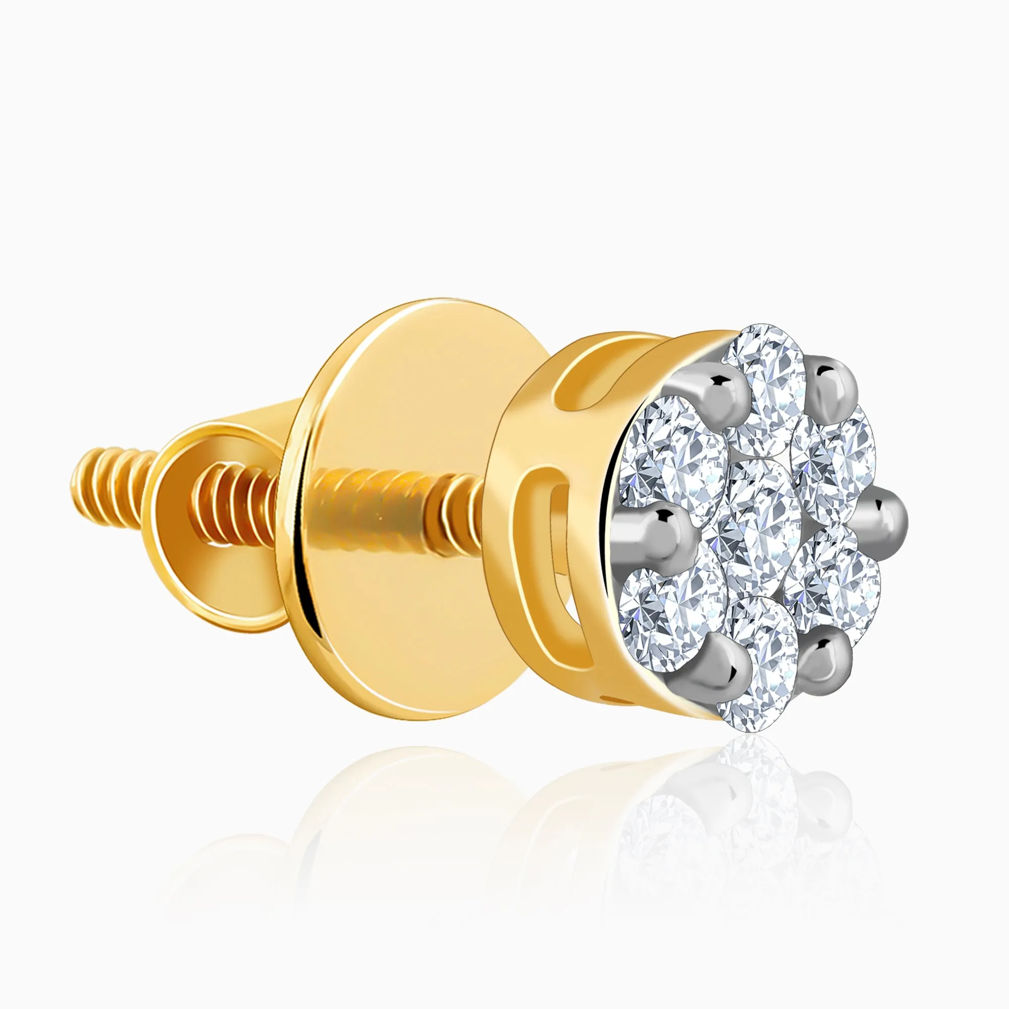 Gold Cute Spark diamonds Studs Giva