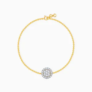 Gold Endless Circle Diamond Bracelet Giva